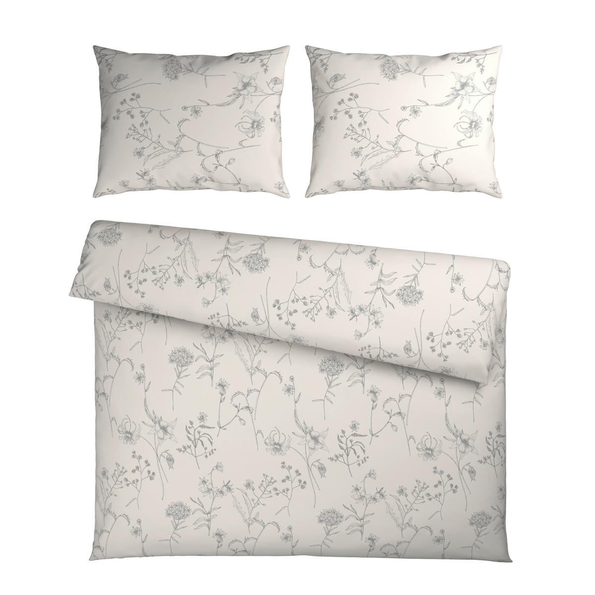 Posteljnina Nature Romy Xxl - siva/bela, tekstil (200/200cm) - Mömax