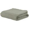Überwurf Dobby Raute in Grün/Weiß ca. 240x210cm - Weiß/Grün, Textil (240/210cm) - Premium Living