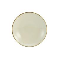 Mélytányér Linen - krémszínű/fehér, kerámia (22/22/4cm) - Premium Living