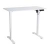 Schreibtisch Emil II Weiß - Weiß, MODERN, Holzwerkstoff/Metall (120/72-118/60cm) - Mömax