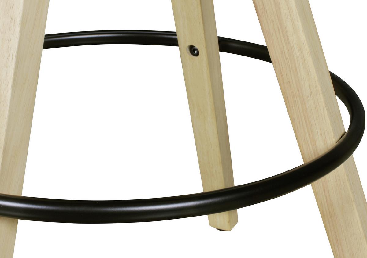 Barhocker-Set in Schwarz 'Lima' 2-er Set - Eichefarben/Schwarz, Design, Holz/Kunststoff (49/113/49cm) - MID.YOU