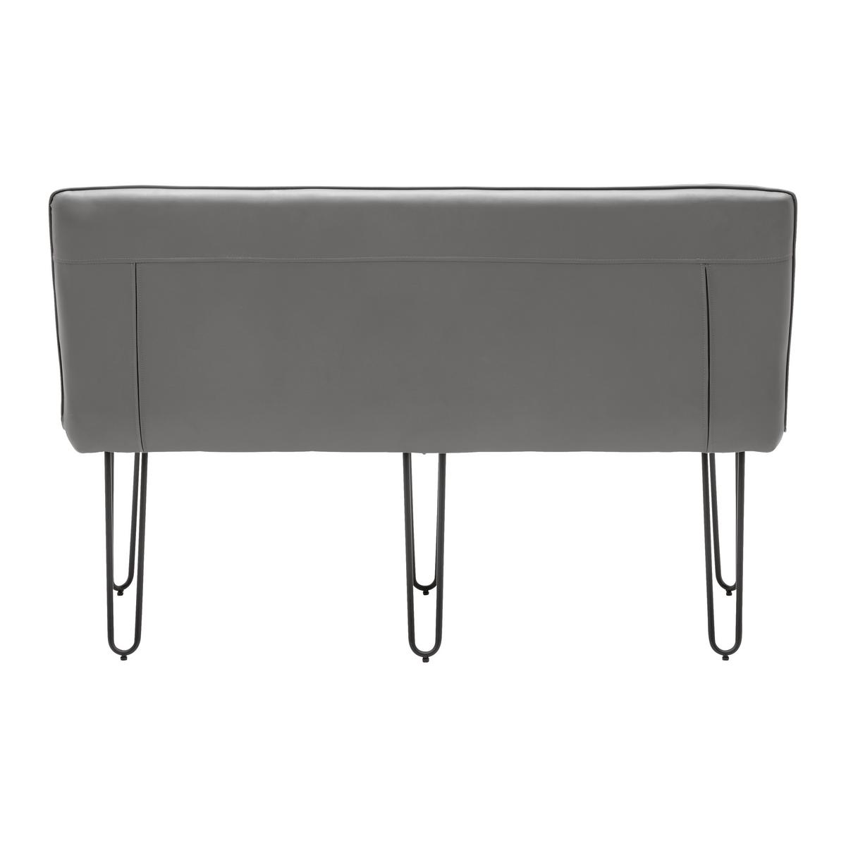 ŁAWKA IVIE - czarny/szary, Modern, metal/drewno (140/92/62cm) - Bessagi Home