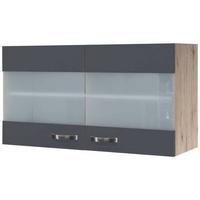 Viseći Element Shadow Hgh100 - tamno siva/boje oplemenjenog čelika, Moderno, drvni materijal/metal (100/54,8/32cm)