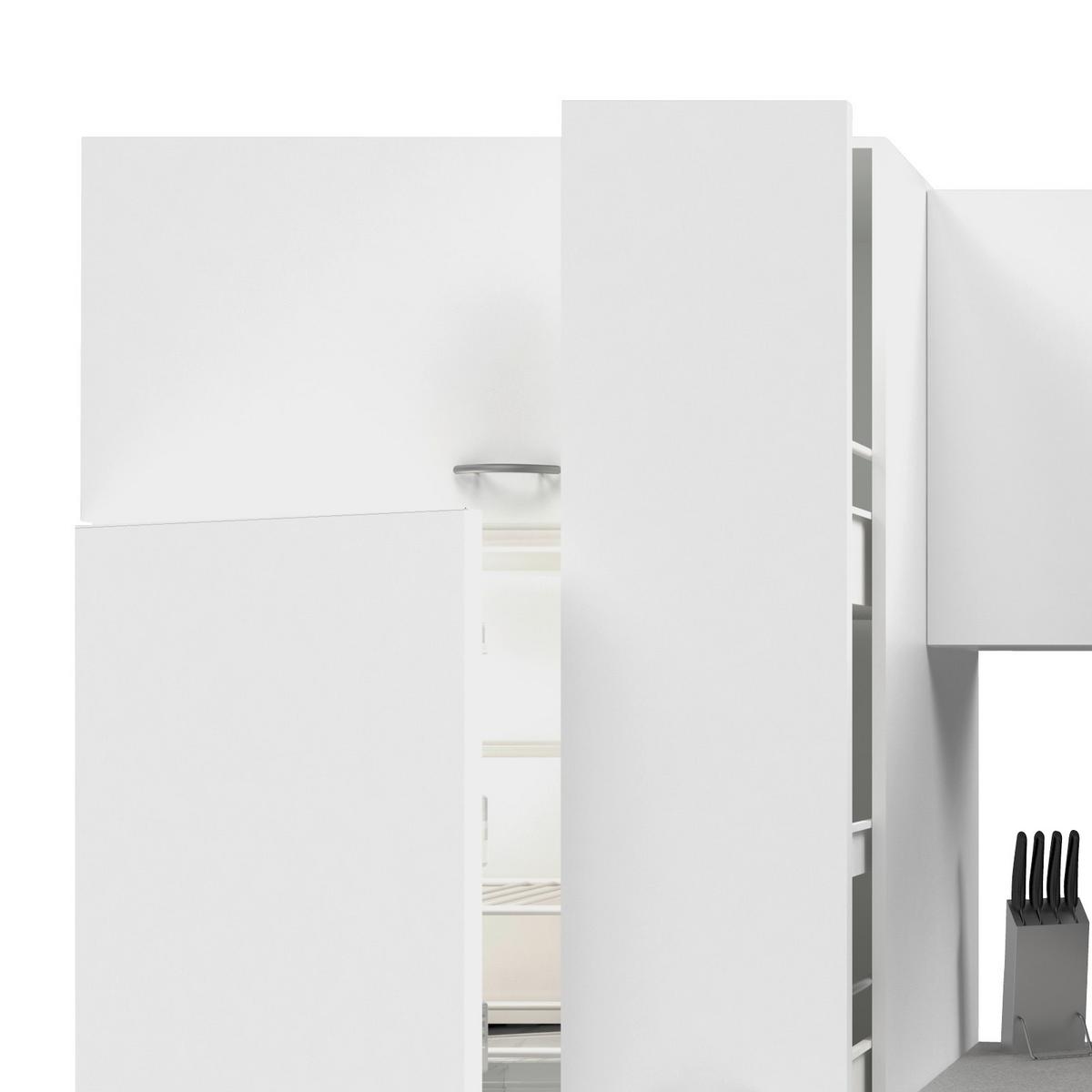 Kuhinjski Blok Z Aparati Wito, Bela - barve nerjavečega jekla/bela, Moderno, umetna masa/leseni material (300cm) - FlexWell