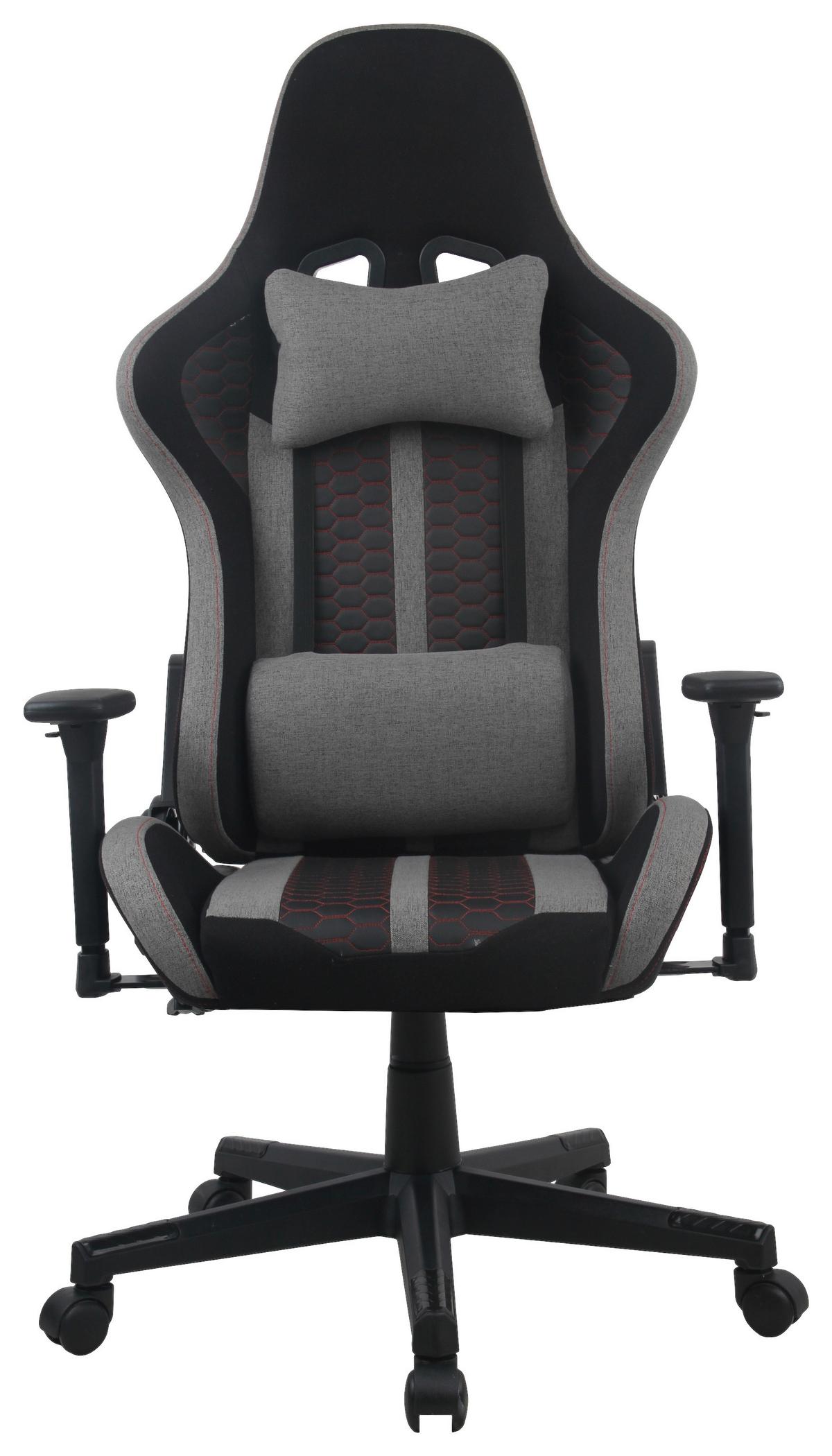 Scaun de gaming CARLOS - roșu/negru, Modern, plastic/metal (63/114/62cm) - Modern Living