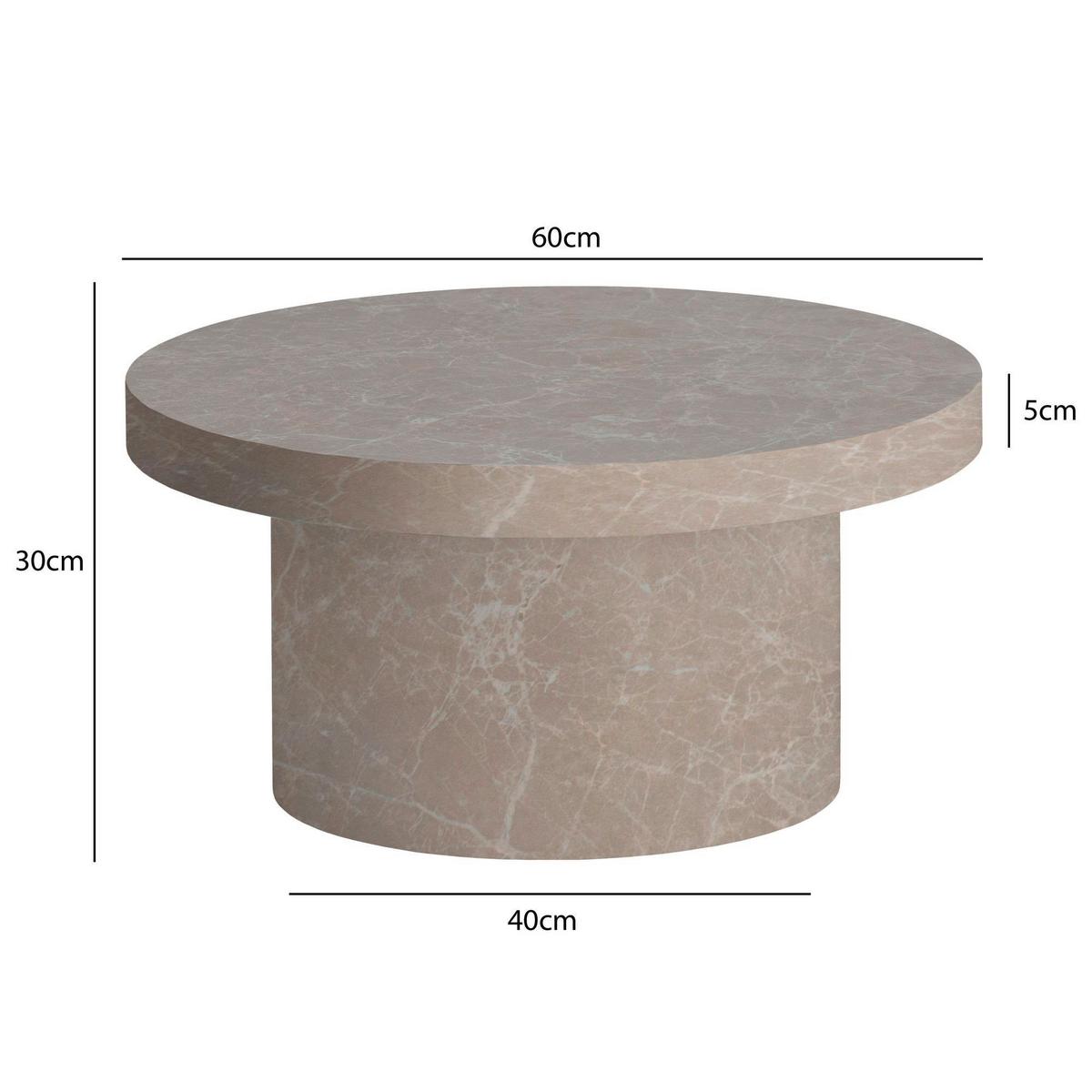 Couchtisch Wl6.926 - Sandfarben, Design, Holzwerkstoff (60/30/40cm) - Livetastic