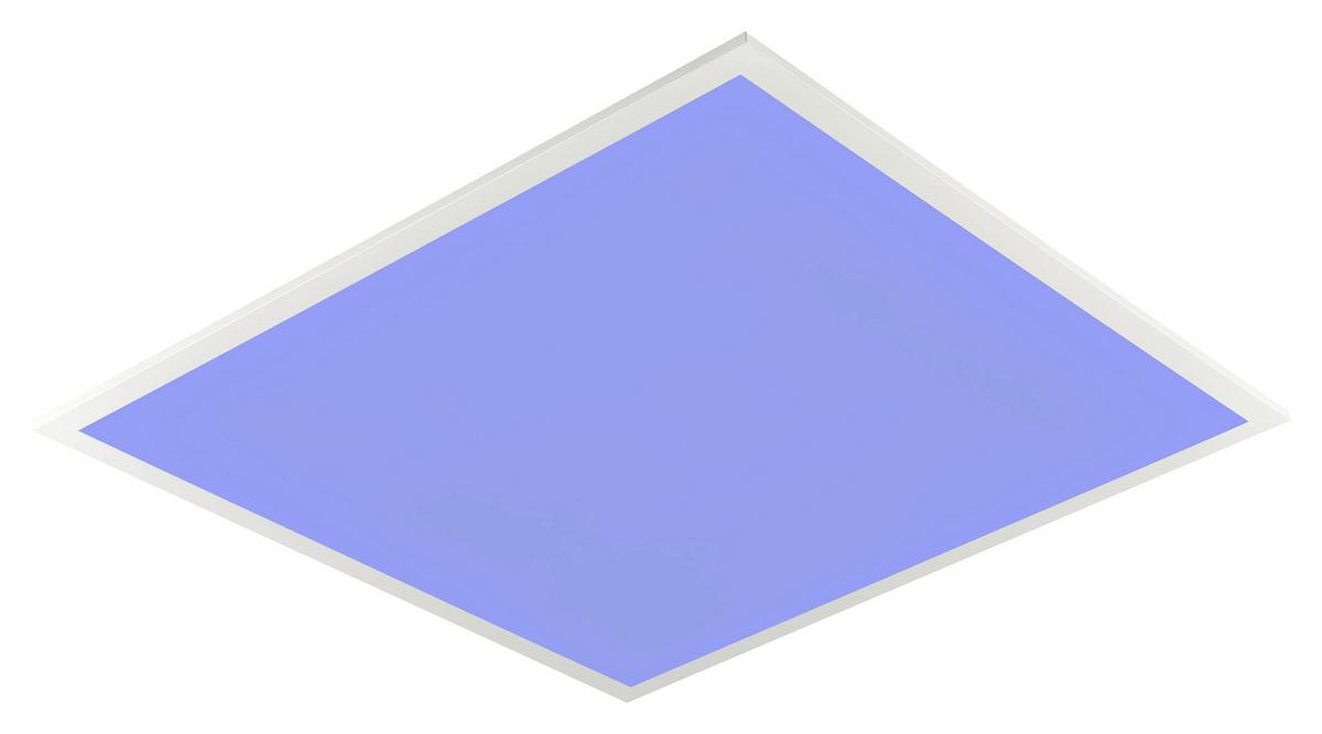 LED Mennyezeti Lámpa Geör 45/45cm - fehér, Modern, műanyag/fém (45/45/6cm) - Premium Living