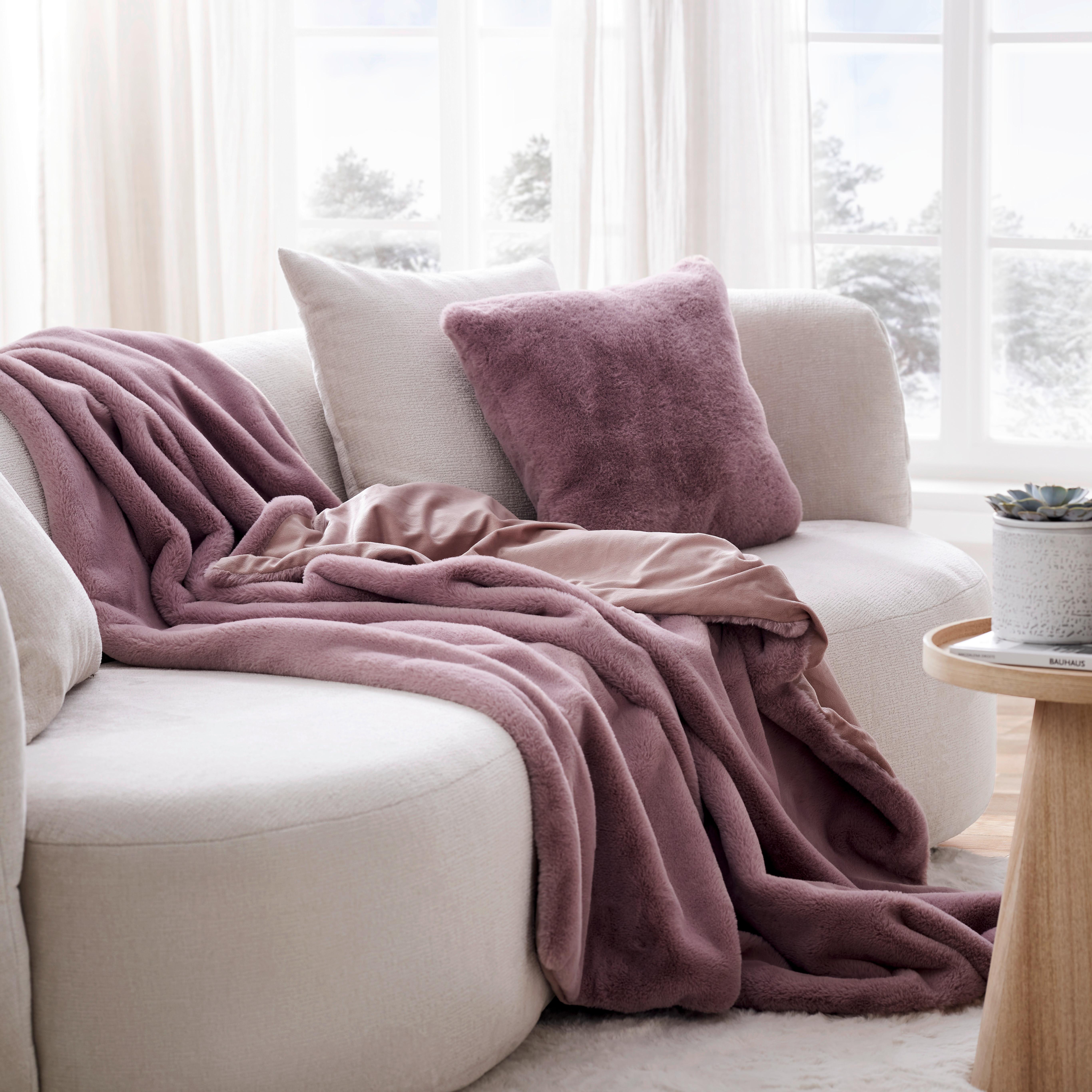 Coussin Liz Mauve ca. 45x45cm - Lila, Modern (45/45cm) - Premium Living