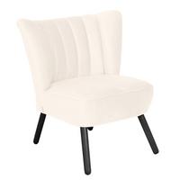 SESSEL ALESSANDRO - Creme/Schwarz, Design, Holz/Textil (70/80/66cm) - Max Winzer
