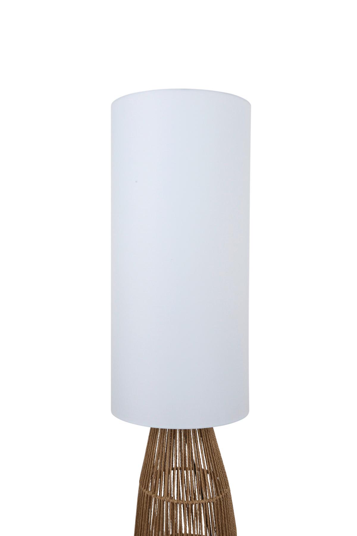 LAMPA STOJĄCA MONA - biały/czarny, Trend, metal/tkanina (30/135cm) - Novel