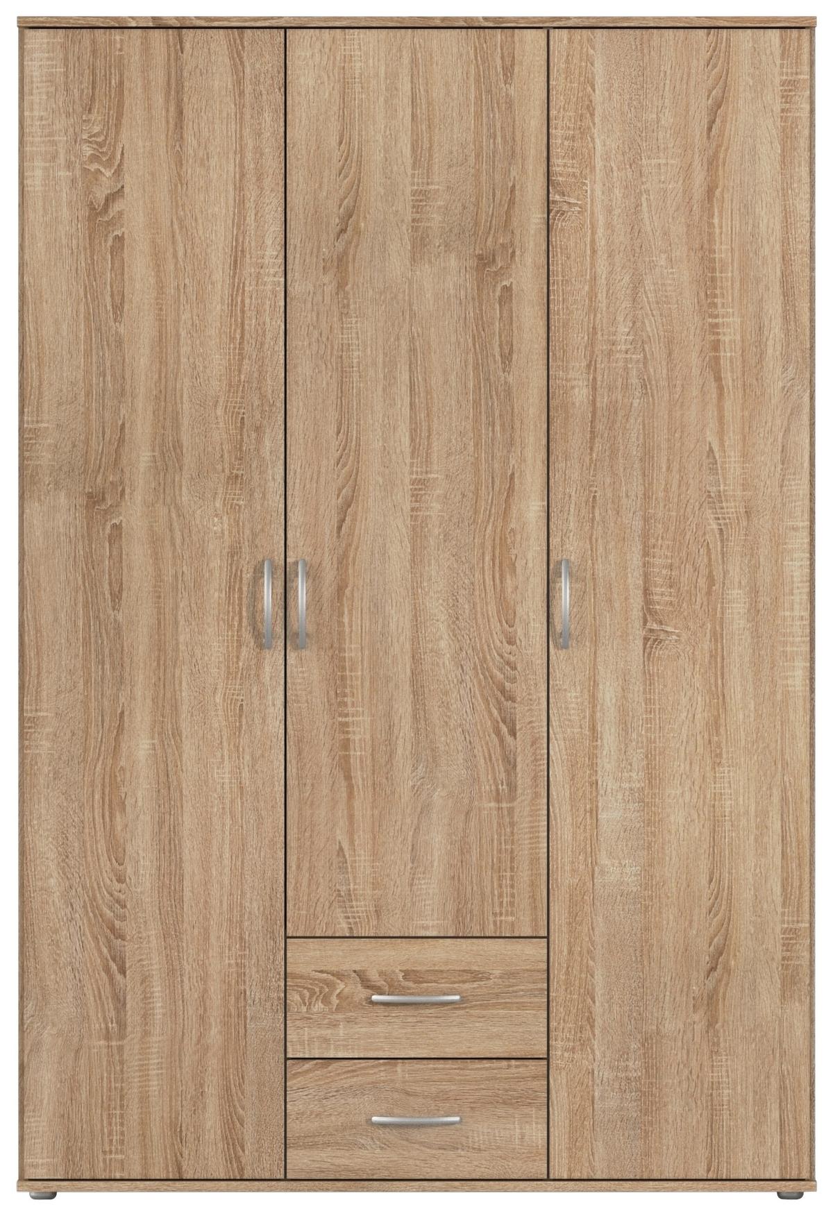 DULAP PAUL - culoare lemn stejar, Konventionell, material pe bază de lemn (127/188/52cm)