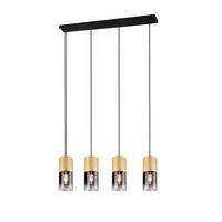 LAMPA WISZĄCA 310600454 ROBIN - kolor mosiężny, Design, metal/szkło (10/150cm) - Trio Leuchten