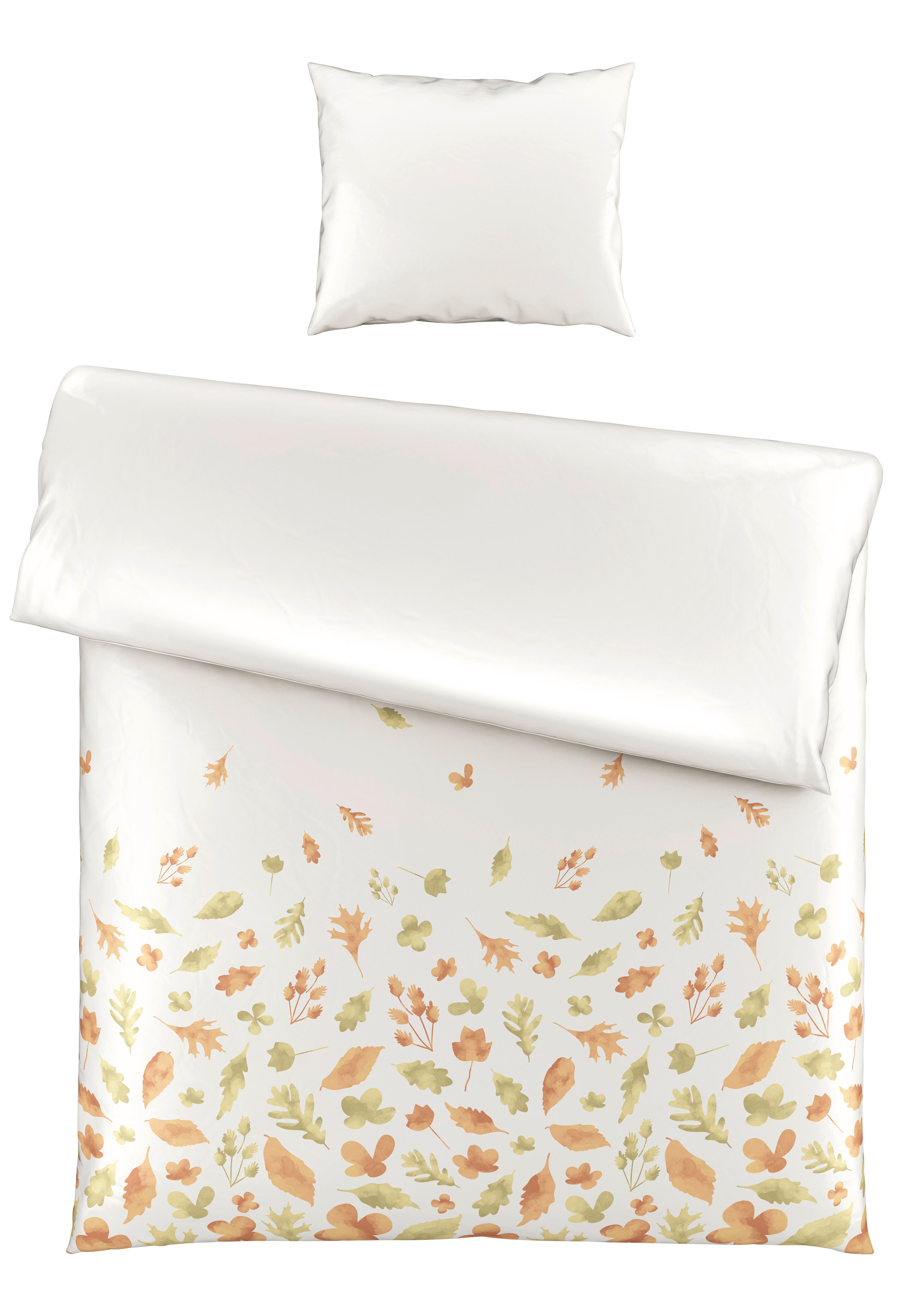 BETTWÄSCHESET STREUBLÄTTER - Weiss, Modern, Textil (160/210cm) - Modern Living