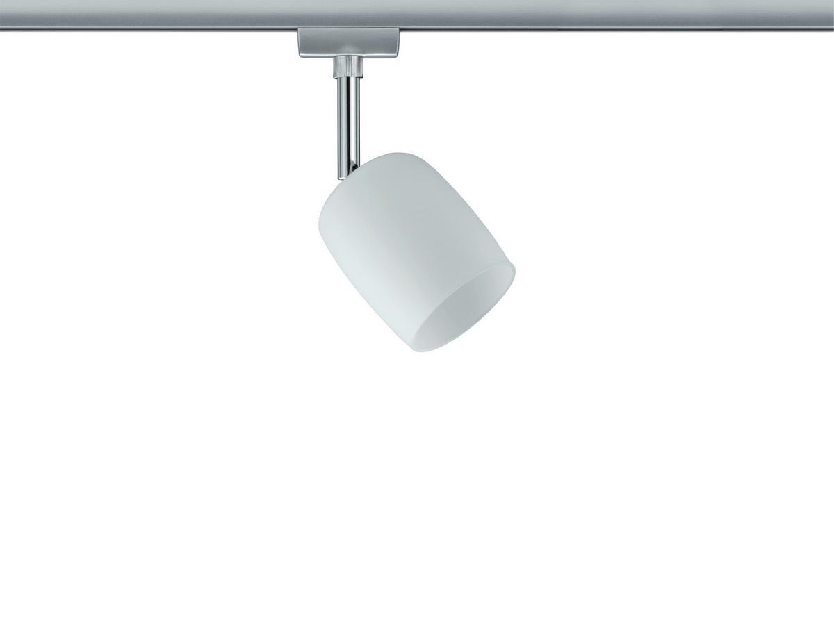 Schienensystem-Strahler Spot Blossom max. 10 Watt - Chromfarben/Weiß, Design, Kunststoff/Metall (7,4/12,8/11,5cm) - Paulmann