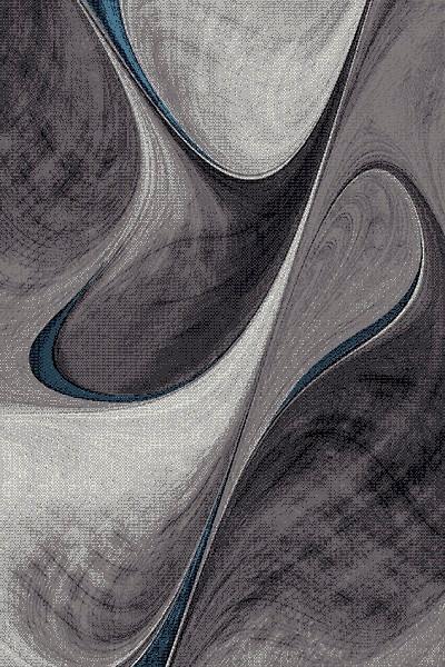 Webteppich Brilliance Blau/Grau ca. 160x230cm - Blau/Grau, KONVENTIONELL, Textil (160/230cm)