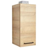 Gornji Element Za Kupaonicu Bavelli - boje hrasta/crna, Moderno, staklo/drvni materijal (30/70/32,5cm) - Pelipal