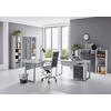 Büro Office Edition Büro Set 5 Grau/Anthrazit Hochglanz - Anthrazit Hochglanz/Grau, MODERN, Holzwerkstoff - MID.YOU