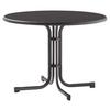 Gartentisch Grau ca. 100x100x72cm - Grau, MODERN, Holzwerkstoff/Metall (100/72cm) - Sieger