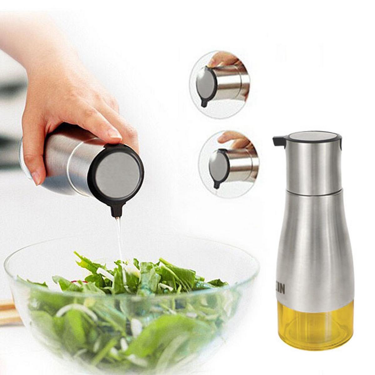 Set olivieră Ti QT - străveziu/culoare inox, Basics, plastic/sticlă (22/23/16cm)