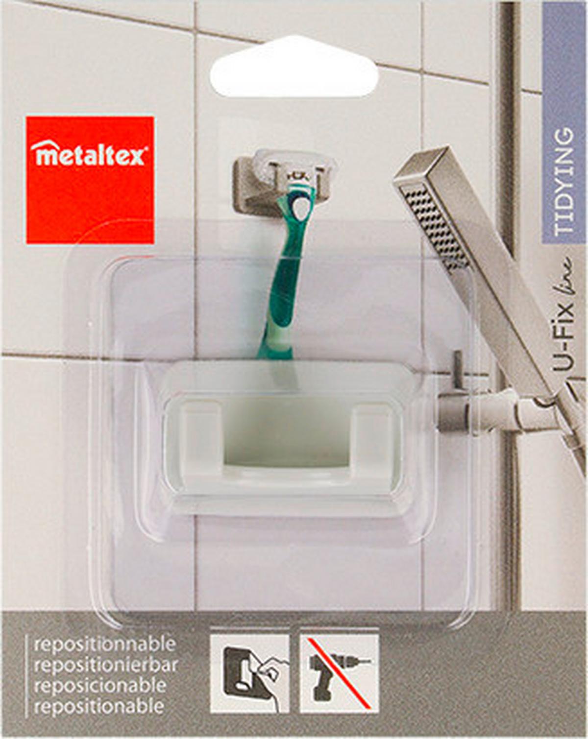 Öntapadós Akasztó Clever - műanyag (7/7/3cm) - Metaltex