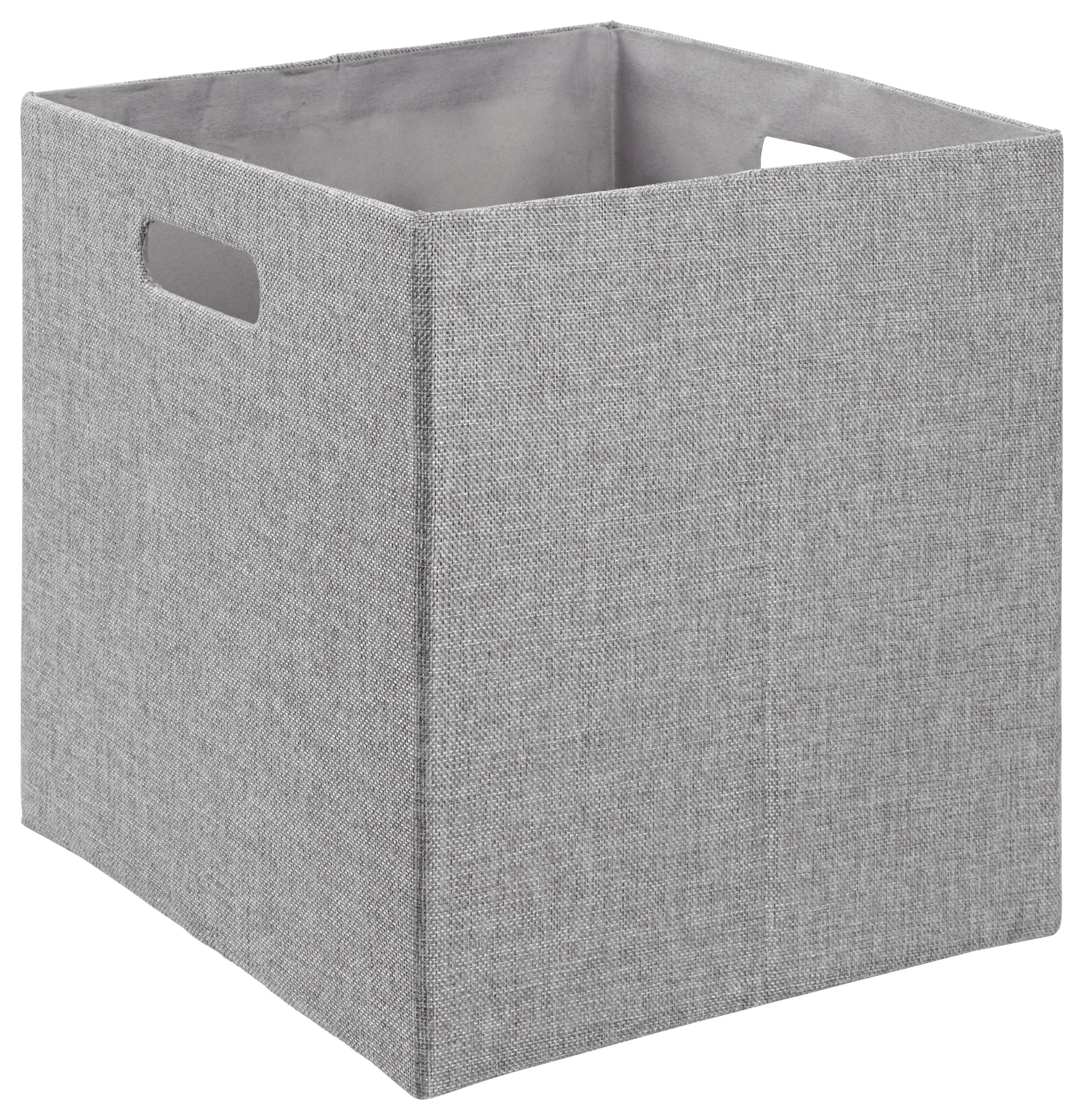 Faltbox Bobby in Grau ca. 33x33x32cm - Grau, MODERN, Papier/Kunststoff (33/33/32cm) - Modern Living
