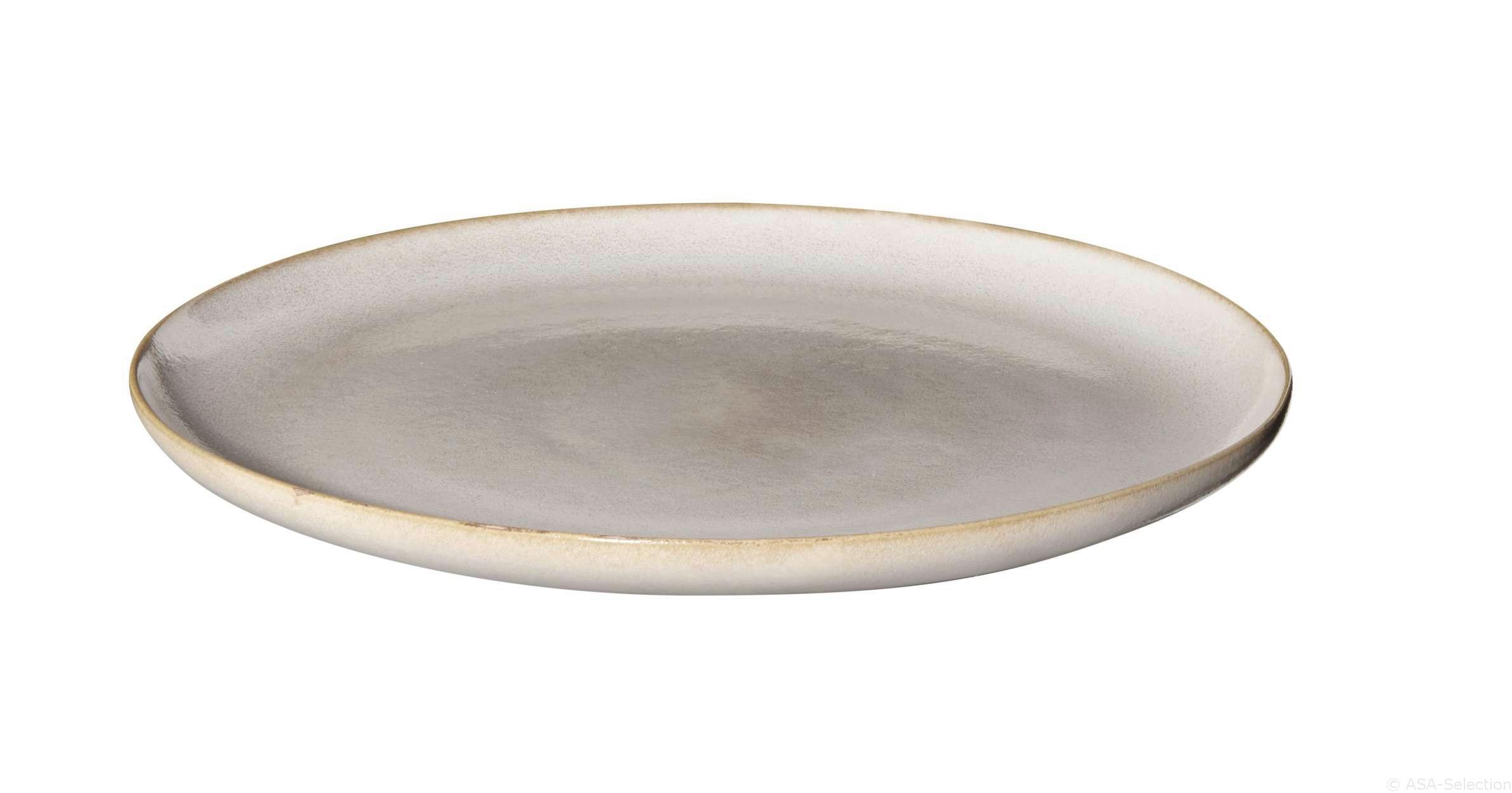 TALERZ OBIADOWY 27161107 SAISONS SAND - kolor piaskowy, Basics, ceramika (26,5cm) - ASA