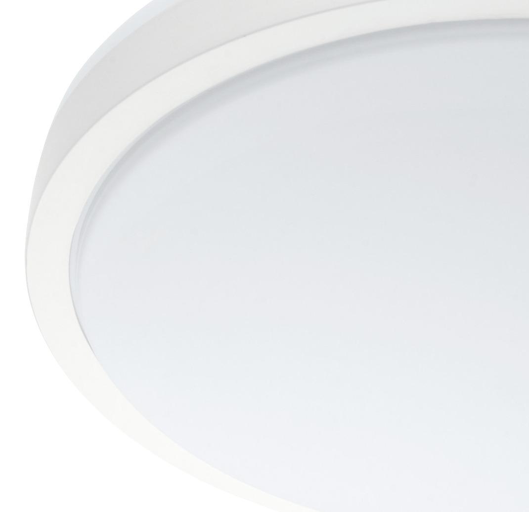 LED-Deckenleuchte Competa 1 in Weiß max. 24 Watt - Weiß, MODERN, Kunststoff/Metall (43/5,5cm)