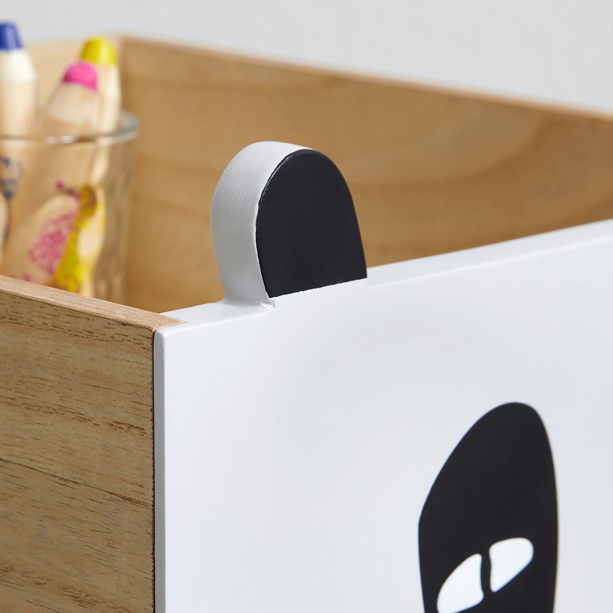 Spielzeugkiste Lanny Grau Echtholz/MDF mit Rollen - Naturfarben/Grau, MODERN, Holz (32/23/30cm) - Bessagi Kids