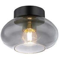 LAMPA SUFITOWA REIN II - czarny, Design, metal/szkło (18/13cm) - Novel