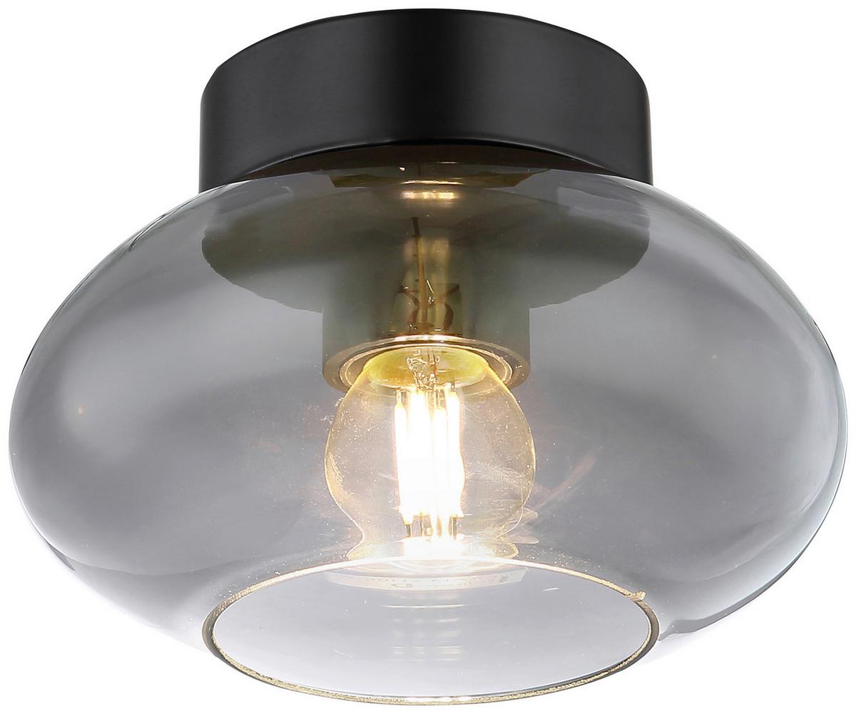 LAMPA SUFITOWA REIN II - czarny, Design, metal/szkło (18/13cm) - Novel