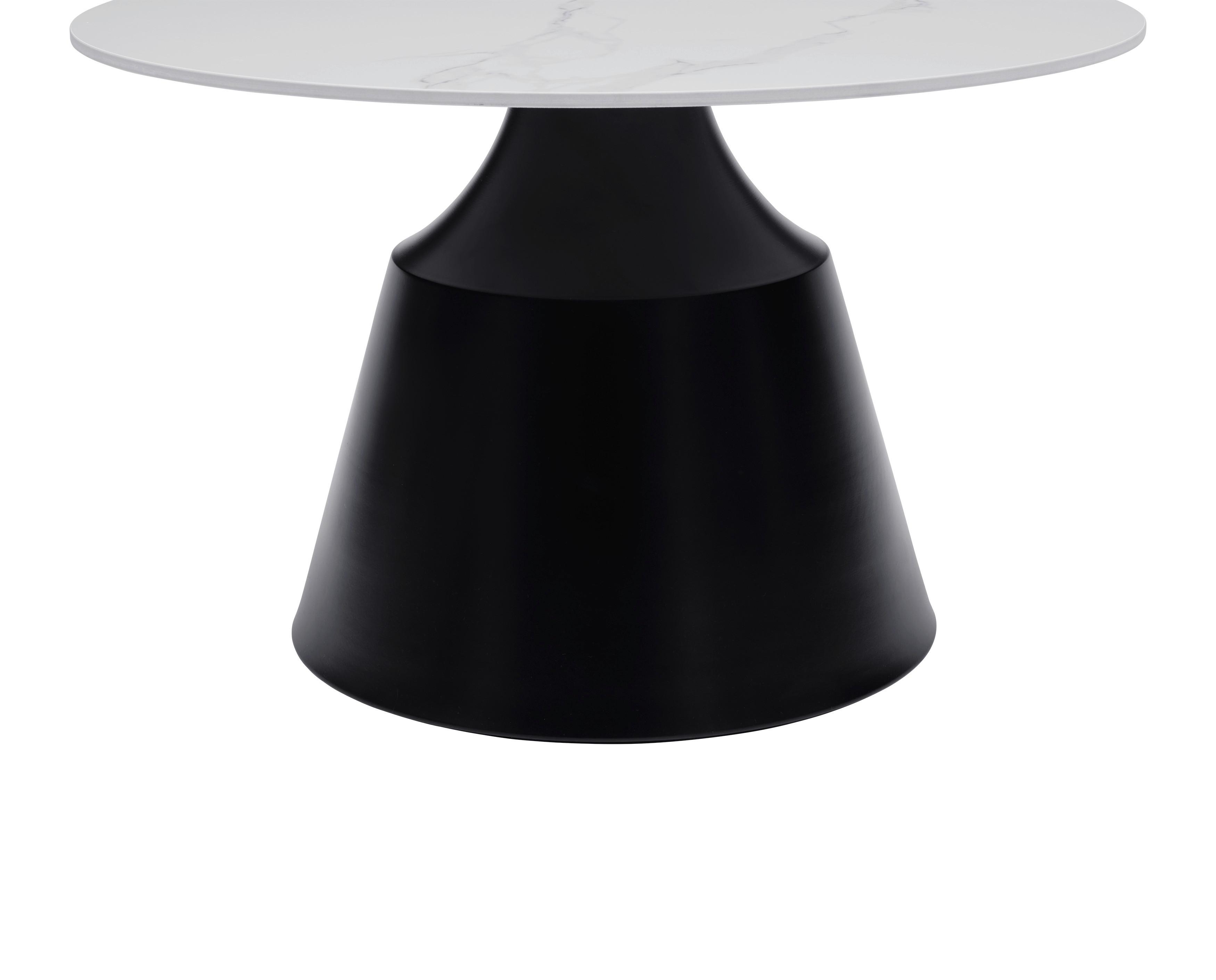 SOFFBORD NOAH - vit/svart, Modern, metall/keramik (70/50/70/50/43/48cm) - Mömax