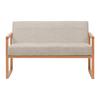 2-SITS SOFFA MALMÖ - ljusgrå/naturfärgad, Modern, trä/textil (120/75/69cm) - Mömax