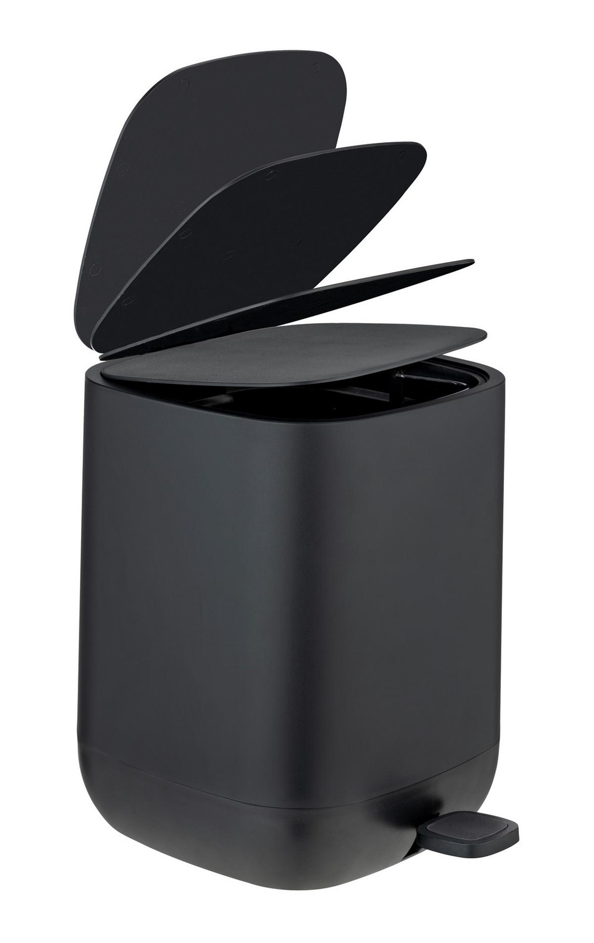 Coș de gunoi pentru cosmetice Davos - negru, Modern, plastic (23,5/26/27,5cm) - Wenko