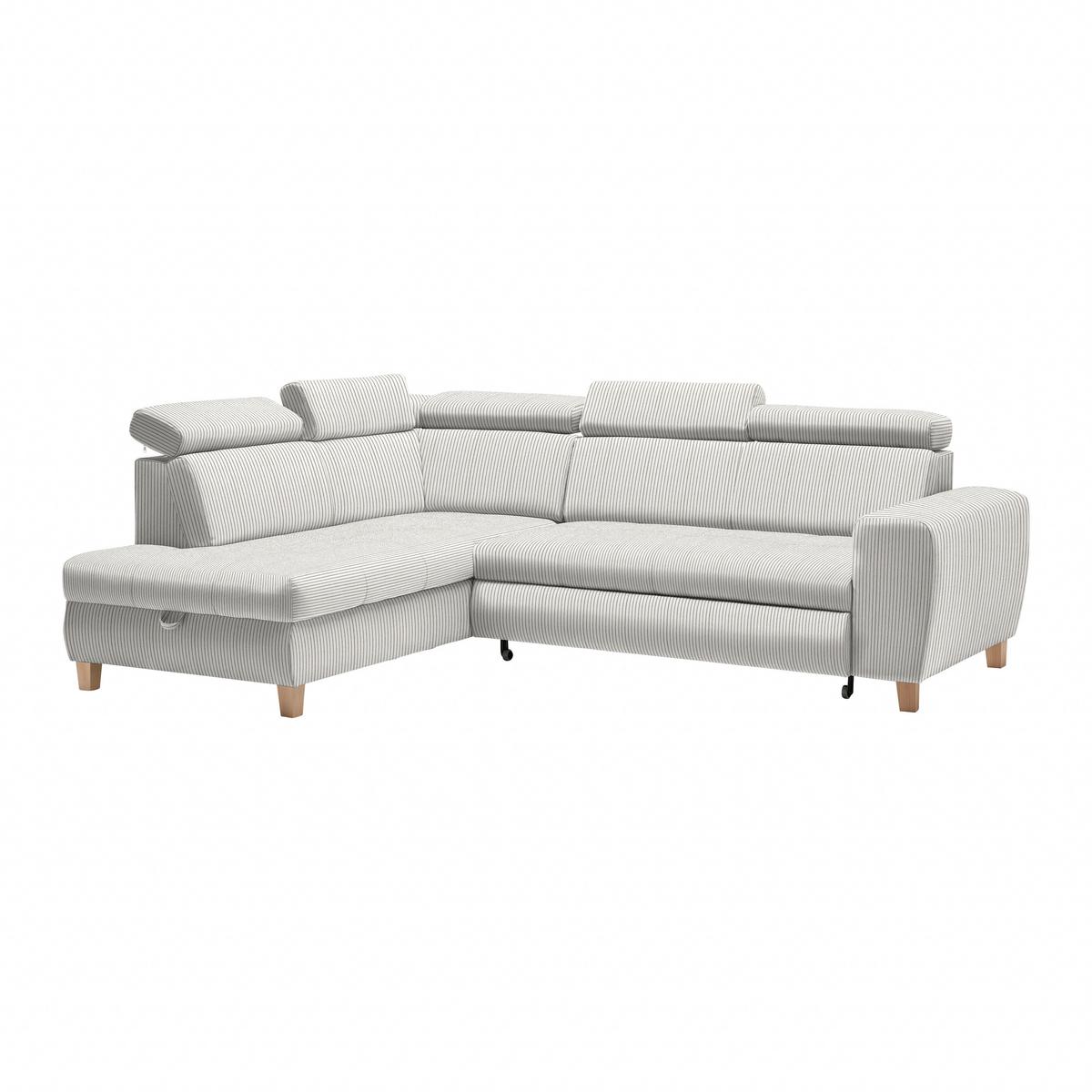 Kutna Garnitura Lugo - bež, Moderno, drvo/metal (205/98/266cm) - Modern Living