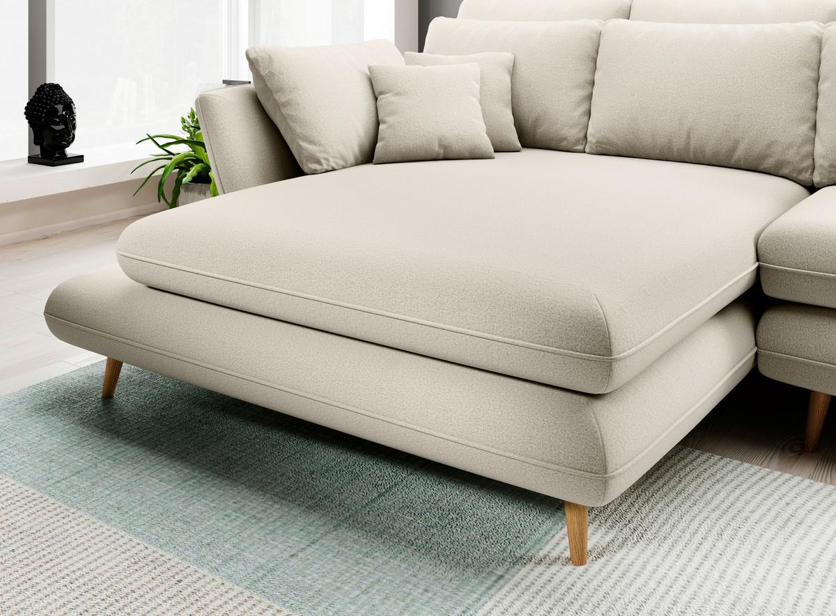 Coltar MONTE - bej, Modern, textil (181/283cm) - Premium Living