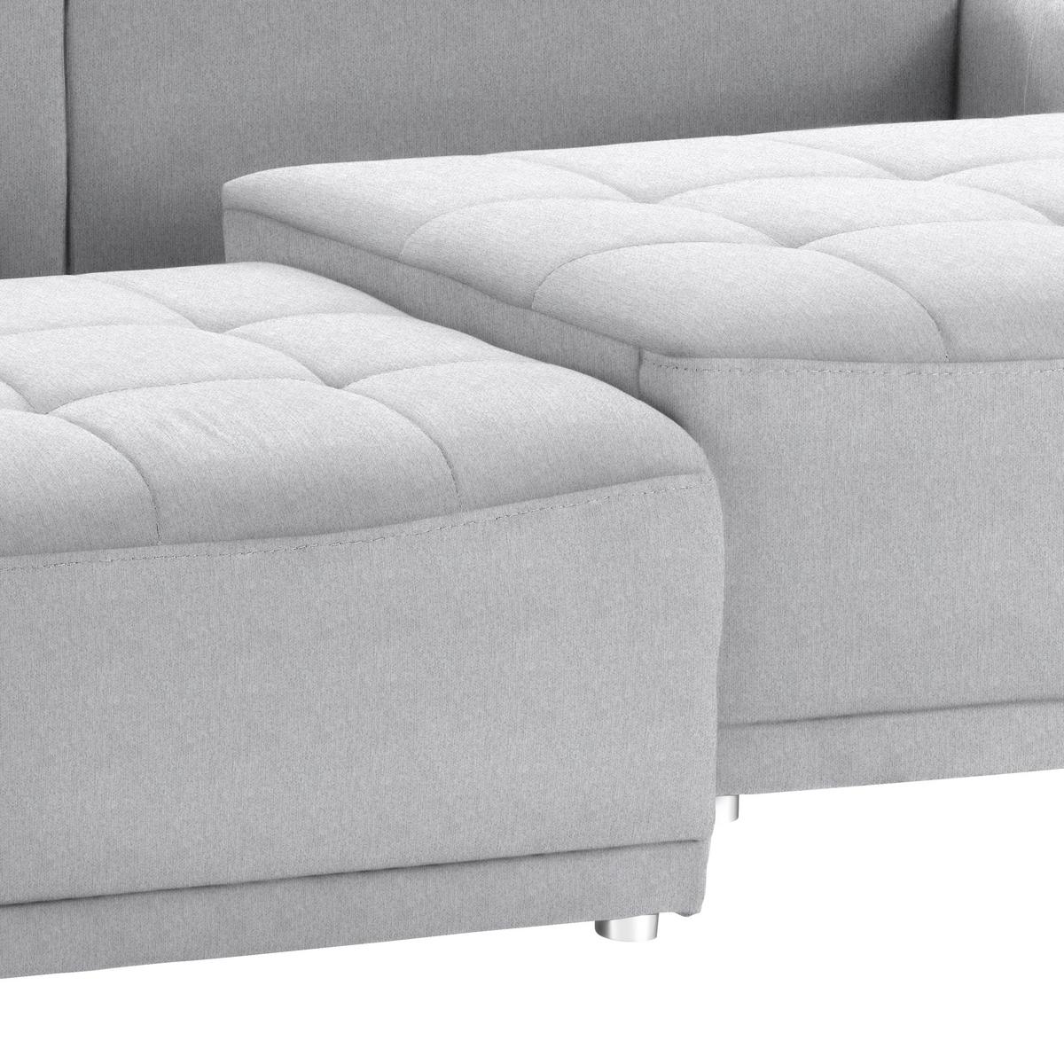 Kanapéágy Modena - világosszürke, Natur, textil (223/92/107cm) - Mömax