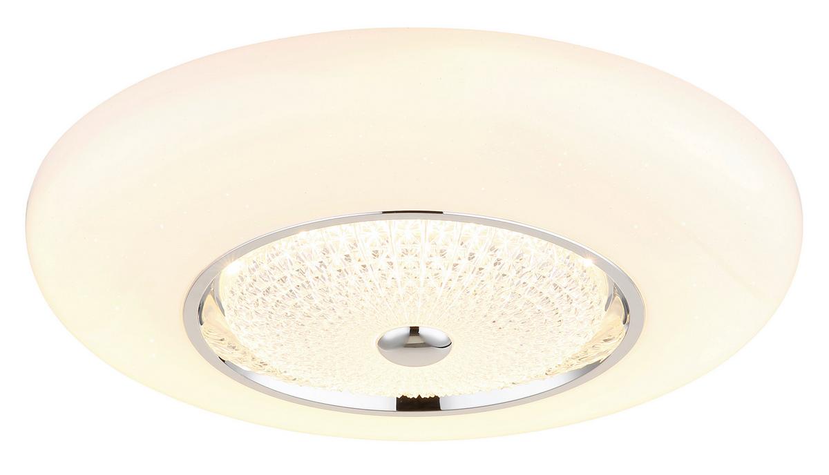 LED Mennyezeti Lámpa 48071-50 Graham - krómszínű/opál, Design, műanyag/fém (59/12cm) - Globo