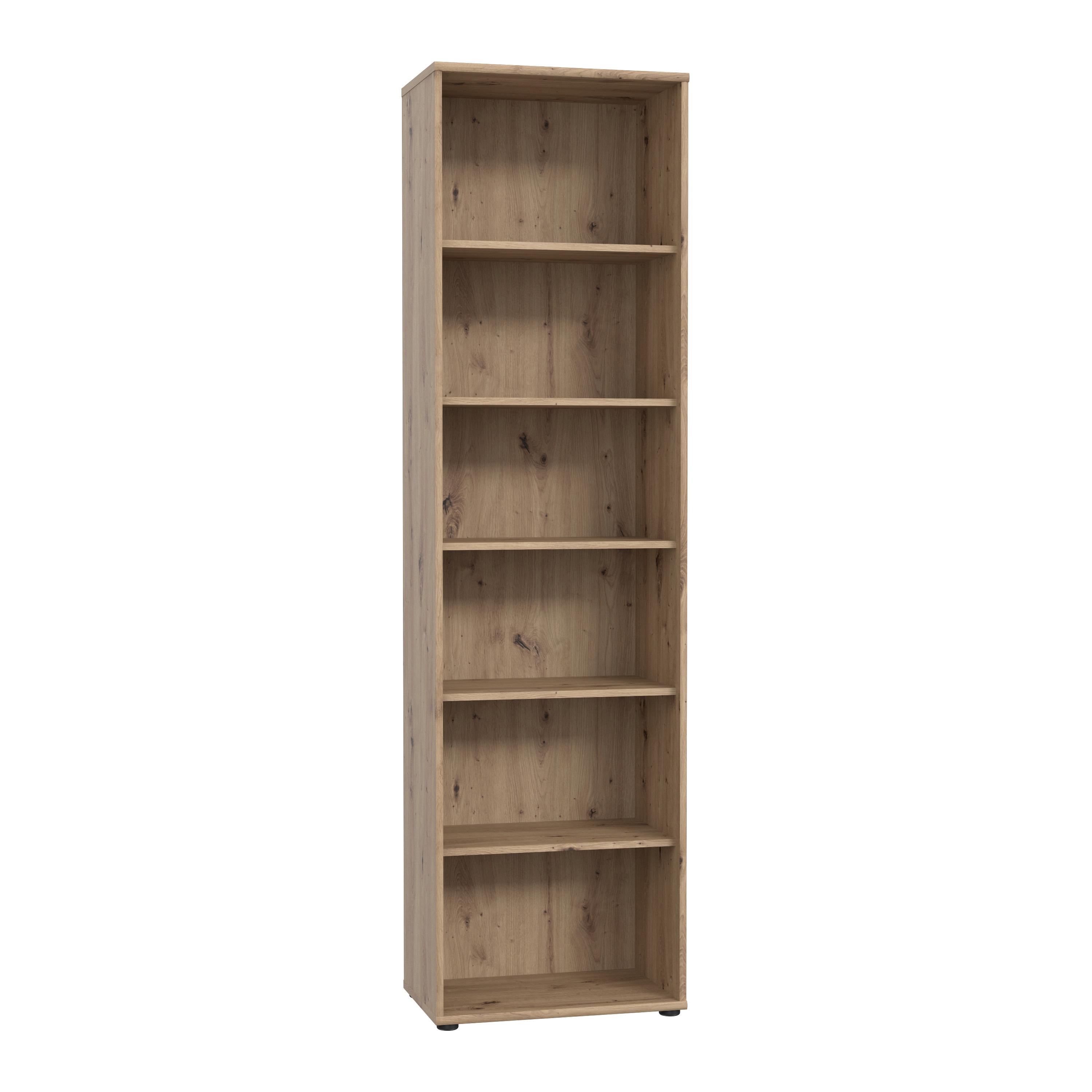 Etajeră TEMPRA 2 - stejar Artisan, Konventionell, material pe bază de lemn (54/198/35cm) - Based