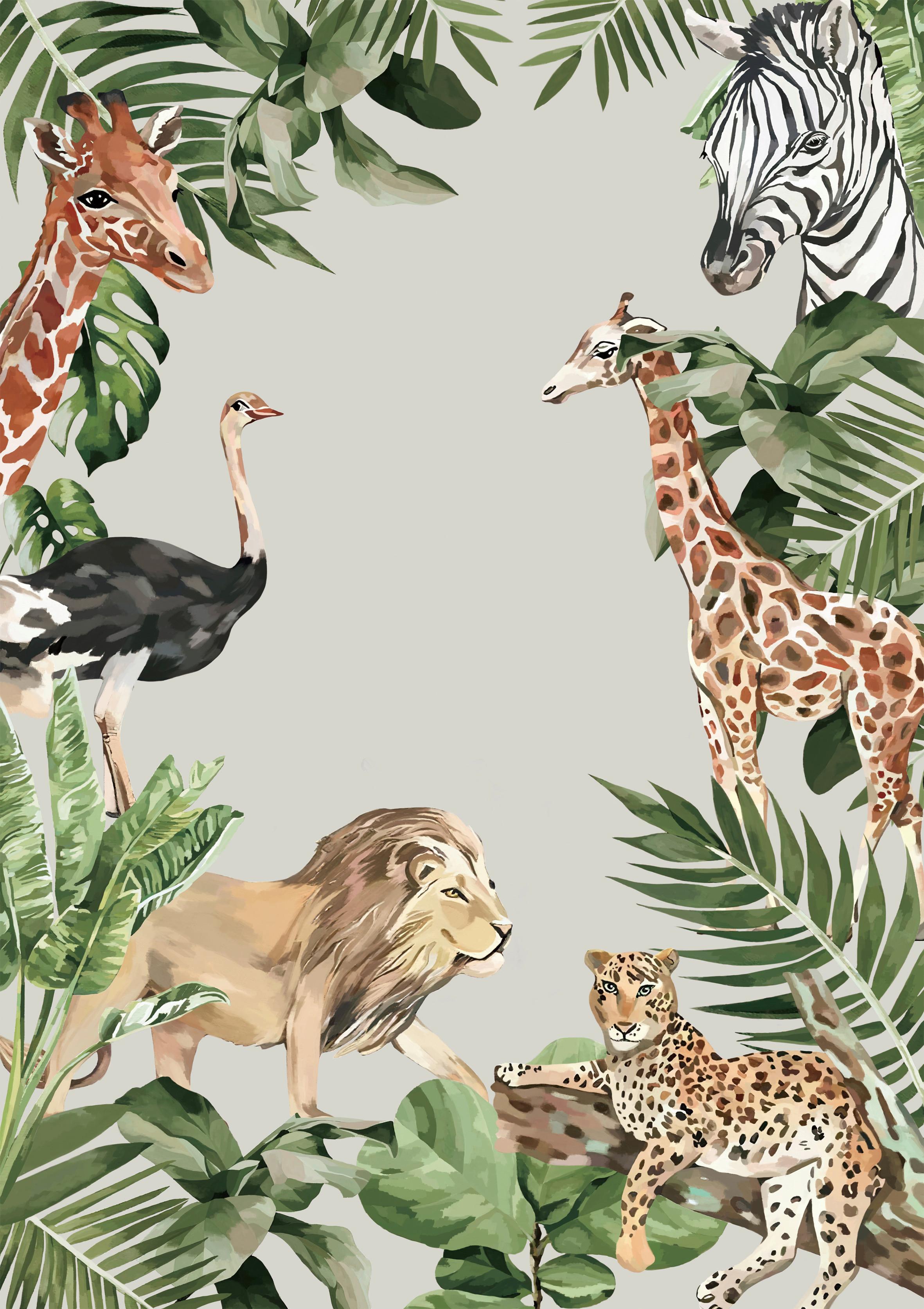 Kinderteppich Tierwelt Multicolor ca. 120x170cm - Multicolor, Textil (120/170cm) - Mömax