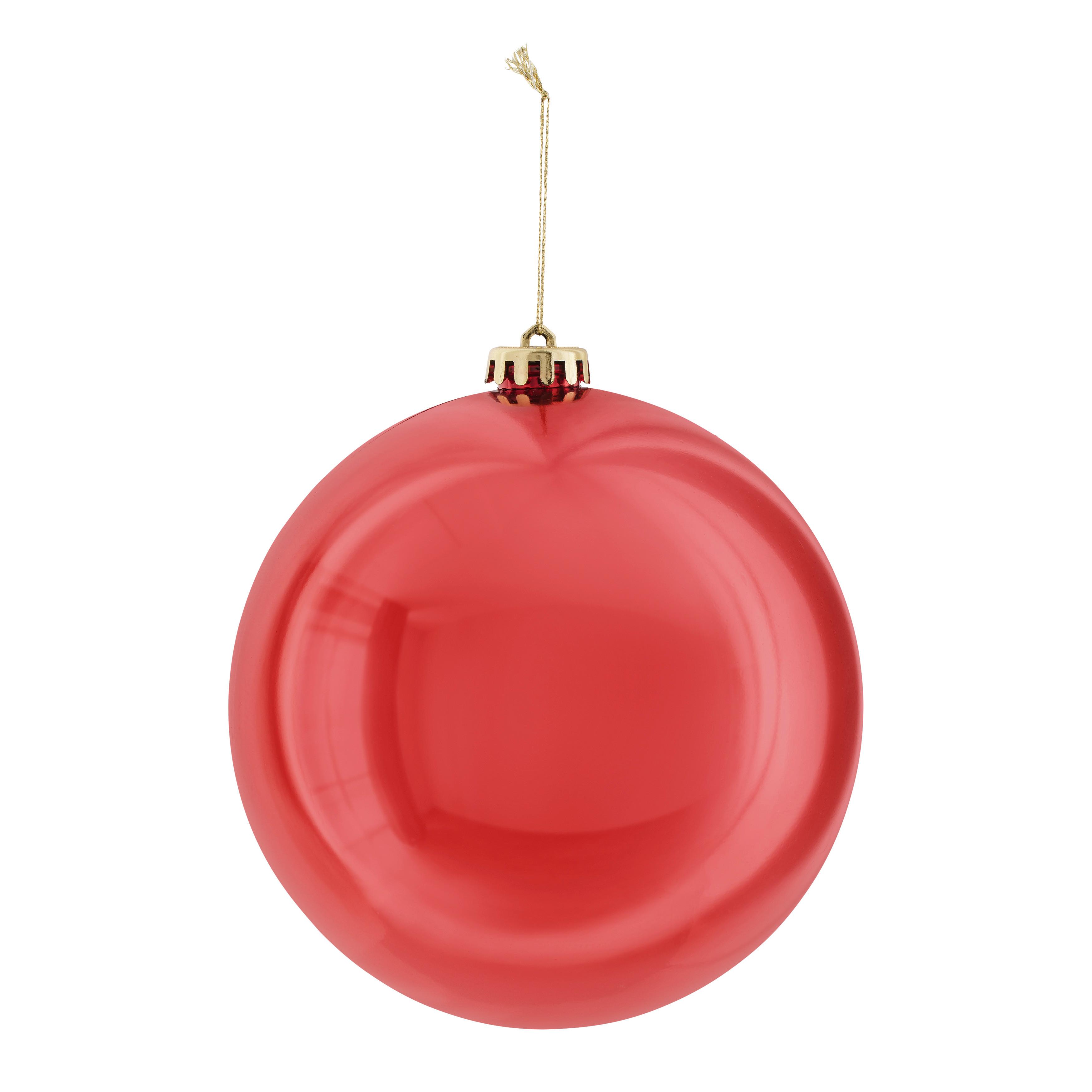 Christbaumkugel Big Rot - Rot, Kunststoff (15cm) - Mömax