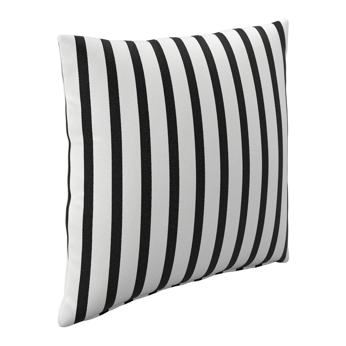 Outdoorkissen Giada Schwarz/Weiß ca. 45x45 cm - Schwarz/Weiß, MODERN, Textil (45cm) - Bessagi Garden