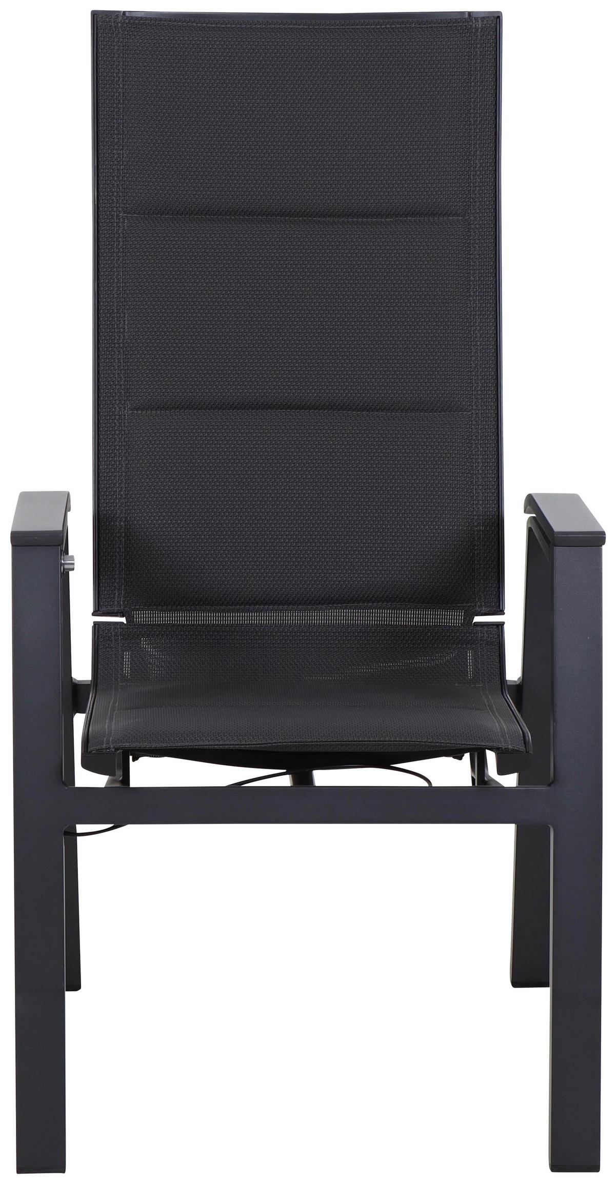 Gartengarnitur Milano 7-tlg. Anthrazit - Anthrazit, Basics, Keramik/Kunststoff (100/110/220cm) - Siena Garden