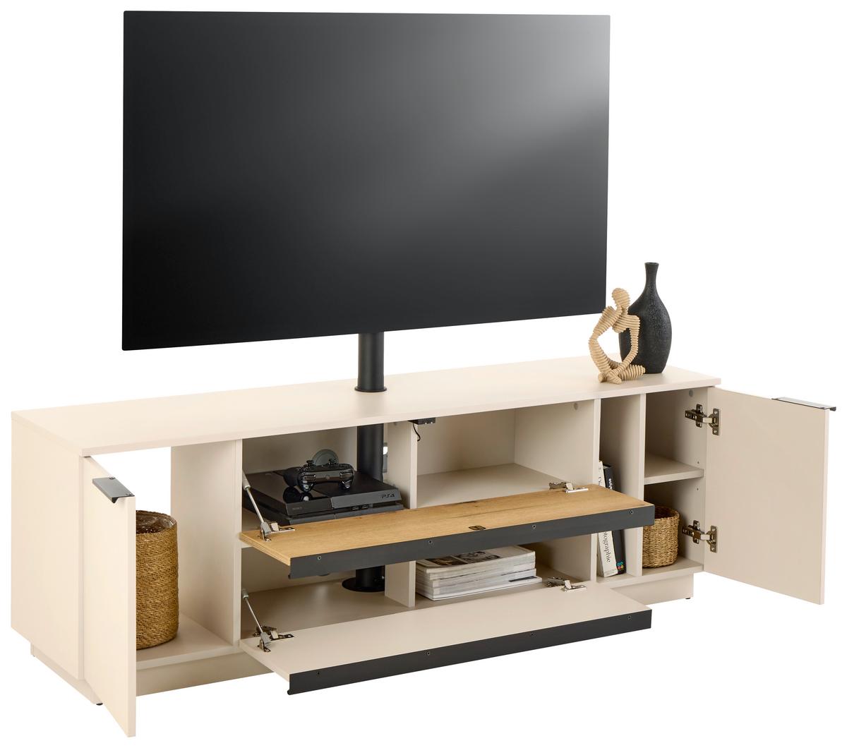 Tv Komoda Neo - kašmir/boje hrasta, Trend, drvni materijal/metal (160/53/40cm) - Modern Living