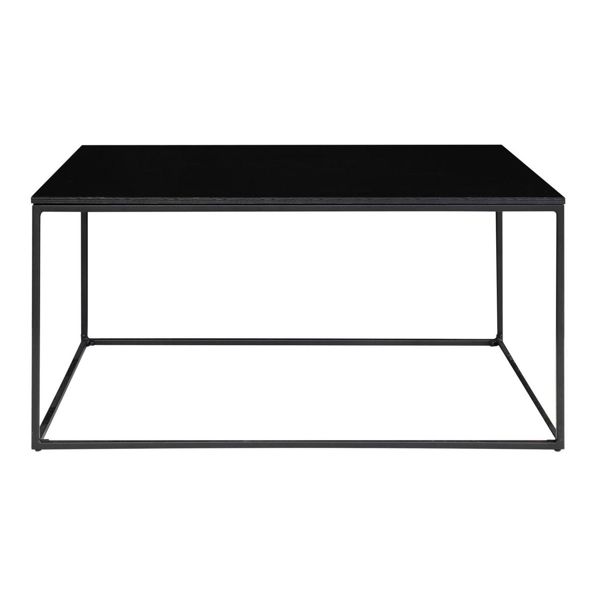 Couchtisch Vita Schwarz ca. 90x60x45 cm - Schwarz, Design, Holzwerkstoff/Metall (90/60/45cm) - MID.YOU