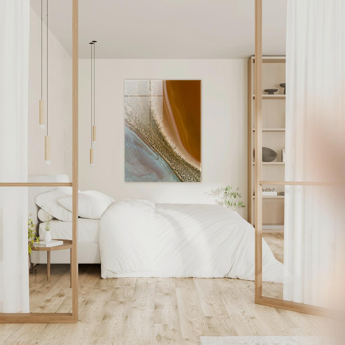 Glasbild Multicolor ca. 120x80cm - Multicolor, Basics, Glas/Papier (120/80cm)