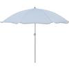 Sonnenschirm Lecci Hellblau mit Knickgelenk - Grau/Hellblau, Kunststoff/Textil (180/190cm) - Mömax