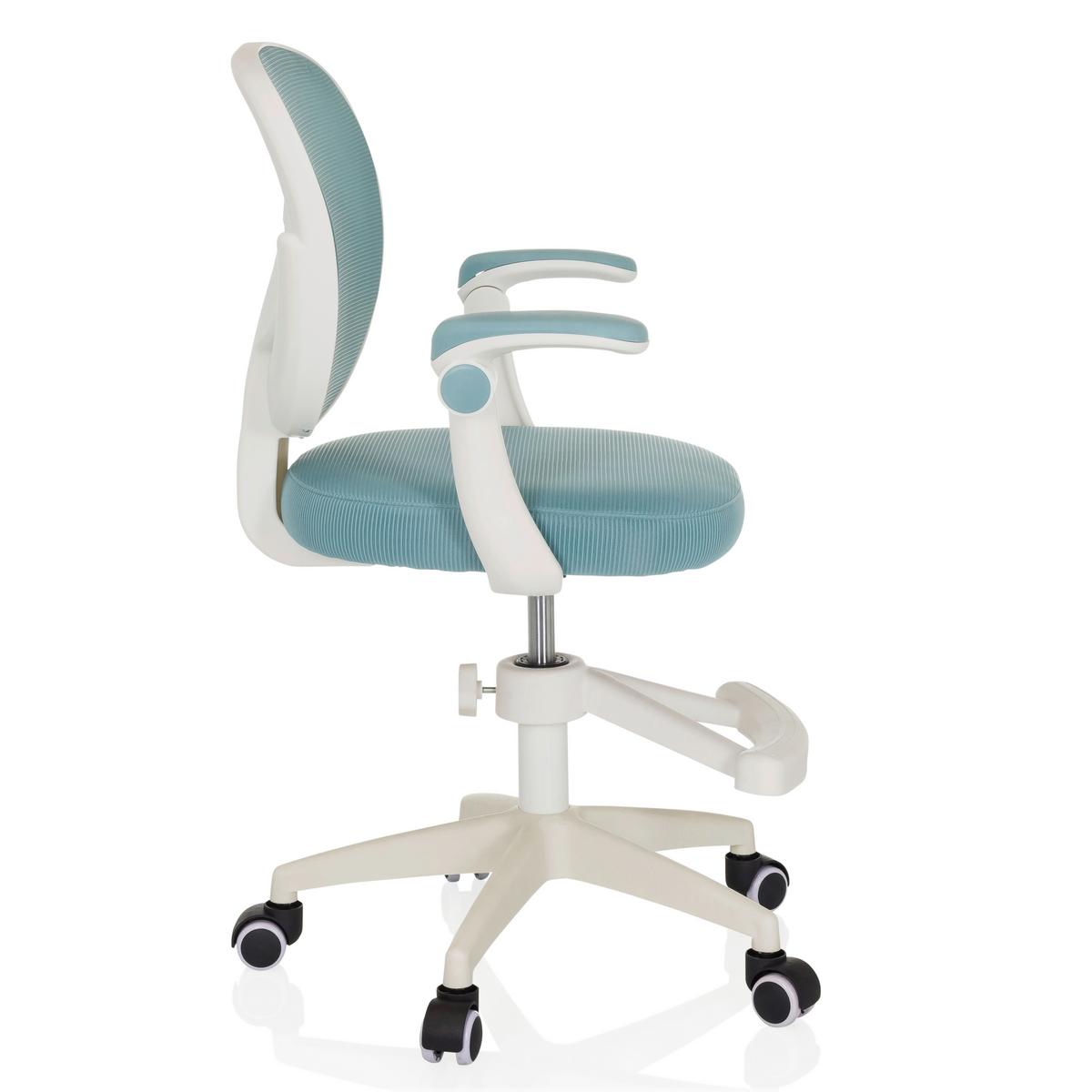Mladisnki Vrtljivi Stol Kiddy Smart, Modra - bela, Moderno, umetna masa/tekstil (61/84-97/55cm) - MID.YOU