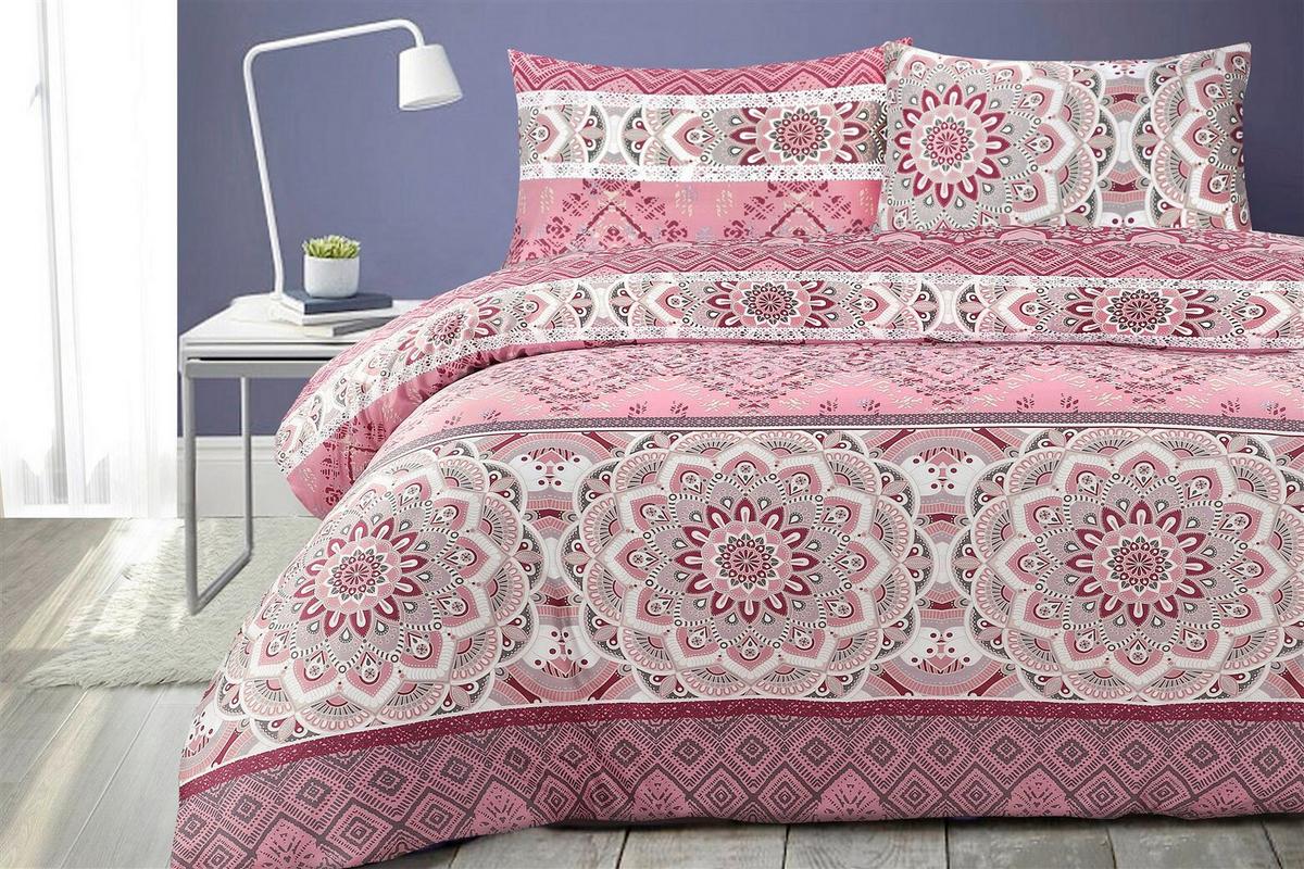 Bettwäscheset Alegra 125-Gbmulti/rosa140x200 - Multicolor, Basics, Textil (140/200cm) - Kayoom