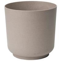 Kaspó Átm./ma.: Kb. 13/12,5cm Ecocare - szürke, Lifestyle, műanyag/fa (13/12,5cm) - ecoTree
