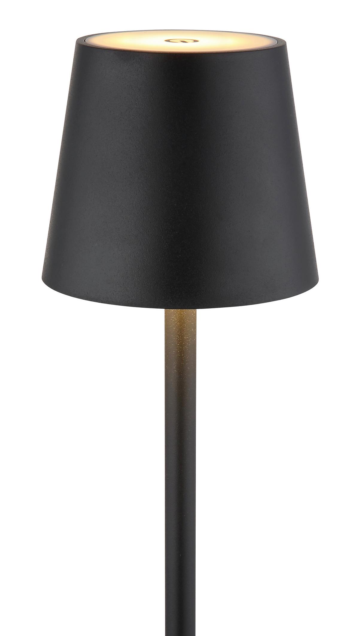 AKUMULATOROWA LAMPA STOJĄCA 58438SG - czarny/opal, Basics, tworzywo sztuczne/metal (16/120cm) - Globo